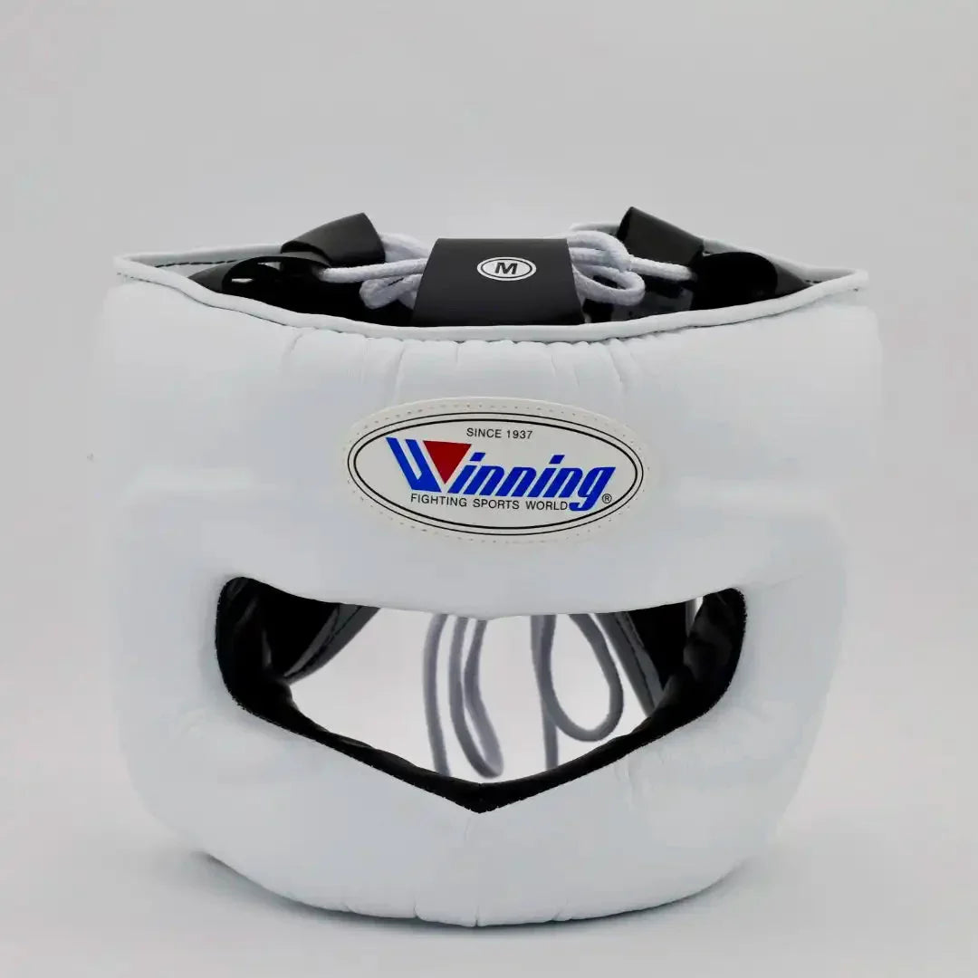 Winning White Full Face Headgear Front View